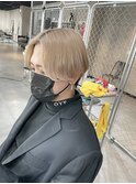 【旭川美容室】メンズミルクティーベージュ