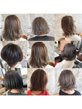 アース 三木店(HAIR & MAKE EARTH) 20代30代大人可愛い小顔ショートカット外ハネボブハイライト