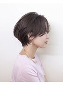 ハンサムショート#センターパート#ショート#ベージュ#豊橋#豊川