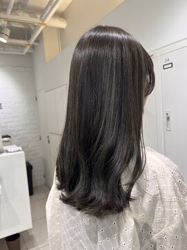 アッシュ 吉祥寺店(Ash) 【赤み消す】ハイライトでつくるオリーブベージュ