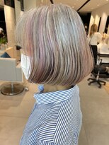 ステア ケース(stair case)&nbsp;白髪はそのままデザインカラー　白髪活かし 50代60代70代