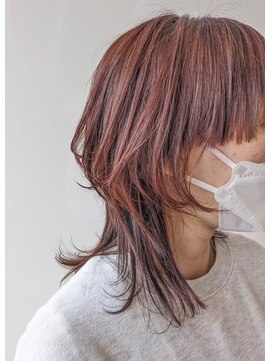 レシェル 松阪(RECIEL) 【RECIEL松阪】ぷつっとワイドバングがオシャレ◎ウルフスタイル