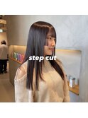 ロングヘア×ステップカット
