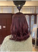 stylist海が作るワインレッドカラー