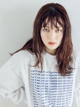 フレイムス 北戸田駅西口店(Frames) たっぷりレイヤーのショコラブラウンセミロング