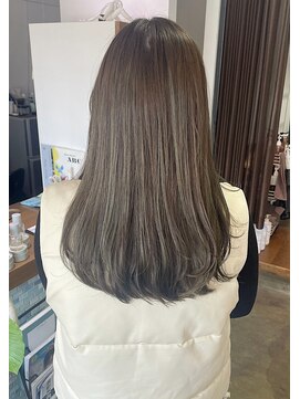 ミスターグッドモーニング(MR.GOOD MORNING) 艶ロングストレート×オリーブベージュ