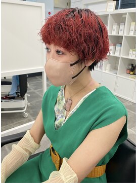 リアン バイ キートス(Lien by kiitos) マッシュショート/暖色カラー/パーマスタイル