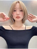 韓国ウルフ風レイヤーボブ