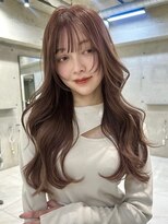 サイン 表参道(SIGN)&nbsp;韓国ヘアグレージュカラーブリーチ無し髪質改善イヤリングカラー