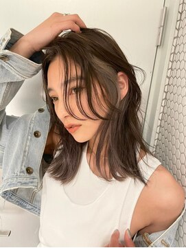 サイン 渋谷(SIGN) ザクザクレイヤーカット巻き方簡単ミディアムロング韓国表参道