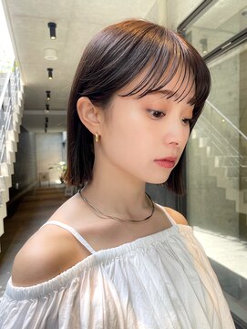 ガーデンヨコハマ(GARDEN YOKOHAMA) 切りっぱなしボブタッセルボブ束感前髪イメチェンヘアストレート