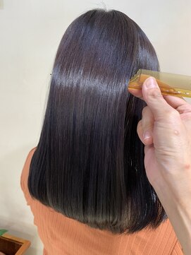 アズール 草加(azule) 髪質改善カラー パープルブラウン