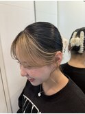 ハイライトシアーカラーピンクブラウンエアリーロングセミディ