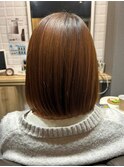 縮毛矯正でうる艶ストレートボブ【カミケンガレリア店】