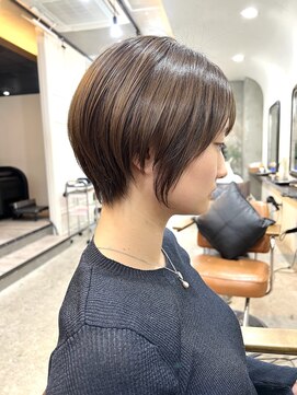 エトネ ヘアーサロン 仙台駅前(eTONe hair salon) キレイめショートボブ×ブルーベージュ