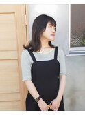 軽やかに柔らかいくびれミディアムレイヤー◯