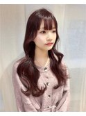 ピンク レイヤーカット 韓国
