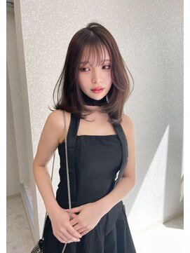 リリー(Lilley) マロンベージュ×小顔レイヤー×韓国風巻き×髪質改善