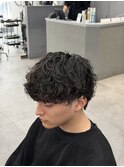 波巻きパーマメンズパーママッシュ波巻きスパイラル