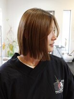 ディッセンバー 伊勢崎(December) レイヤーカット/グレージュ/レイヤーボブ/ミルクティーベージュ