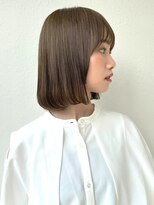 カバーヘア ブリス 大宮西口(COVER HAIR bliss)&nbsp;透明感カラー/切りっぱなしボブ/ミルクティーベージュp大宮