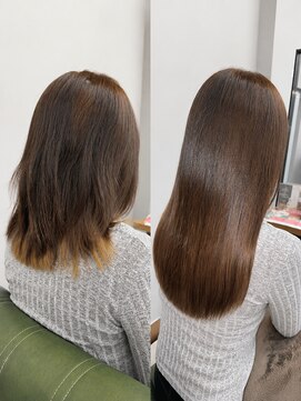 ヘアーアンドビューティーザ エフ(Hair Beauty the F) /シールエクステ長さだし/