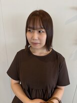 ニナル(Ninal)&nbsp;透け感ストレートボブ × シアーブラウン
