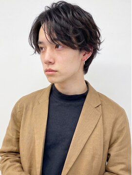 アース オーセンティック 関内店(EARTH Authentic) メンズニュアンスパーマ韓国風マッシュ束感毛流れパーマ