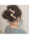 〔ange maco〕ロング×メッシーバン