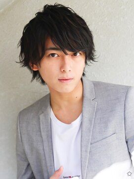 アフロート ディル(AFLOAT D'L) 好感度アップ　ビジネスウルフヘア ミディアム　スーツ　30代