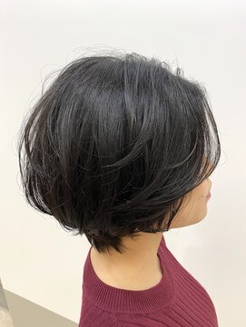 ビスコヘアー(BISCO hair) 大人ショート_エアリーミディショートパーマ_