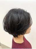 大人ショート_エアリーミディショートパーマ_