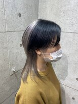 ヘアサロン ドットプラス 町田店(dot. plus) ウルフヘア×ポイントカラーブラック×ホワイト