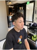スウィングアップバングジェットモヒカンフェードカットショート