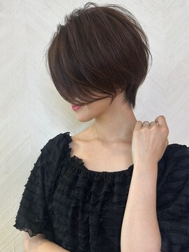 ロンド ストラーダ 心斎橋(Lond strada) ショート×ハイライト白髪ぼかし×マチルダボブ[心斎橋]