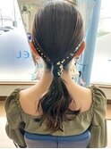 低めポニーテール