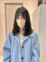 サンド 池袋(sand)&nbsp;韓国レイヤー／ミディアム/レイヤーカット／前髪カット