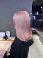 ペレ 栄店(PELE) デザインカラー/レイヤーカット/ウェットヘア/オリーブベージュ