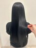 【期間限定! 縮毛矯正でうる艶ケア】髪質改善ストレート+カット18700円→