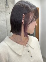 サクラ 岐阜(SAKURA)&nbsp;成人式後バッサリカット 丸くない切りっぱなしボブ　岐阜美容院