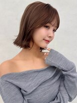アッシュ 笹塚店(Ash) グレーベージュ/斜めバング/フレンチガーリー/ネイビー[笹塚]