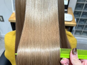 オールマイティービューティーモア(ALLMYTEA Beauty more+)の写真/繰り返してきたカラーによるダメージヘアにオススメの髪質改善トリートメントを多数ご用意◎
