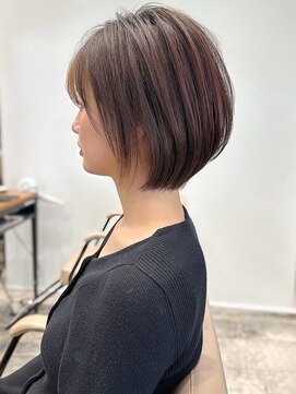 アフロート ルヴア(AFLOAT RUVUA) みねスタイル♪ 似合わせ ショート ボブ 30代 40代 小顔 新宿