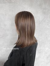 イロバイルポポル(iro...by rupopolu) オリーブベージュ立体感ハイライト