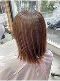 ピンクグレージュ系♪ハイライトあり♪