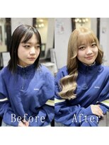 エクステ専門店あるじゃんすー 柏店 ミルクティーベージュ#シールエクステ#ホワイトブロンド#柏