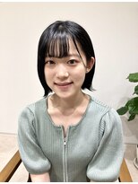 マル(maru。)&nbsp;☆切りっぱなしボブ☆外はねボブ