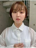 クラゲヘアー/小顔に見せるヘア/ココアベージュ/銀座