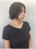 ショートボブパーマ/ボブパーマ/簡単スタイリング