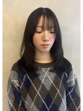 イキプラスディードットログ 大和八木駅前店(ikii+D.Log) レイヤーカット グレージュ 大和八木 橿原